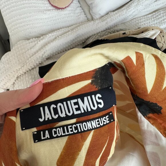Jacquemus Le Collectionneuse Jacket Mini Dress Allover Floral Print Sz 36 - Picture 3 of 12